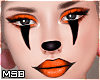 B | Orange Clown MakeUp