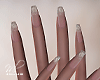 ML Pink Glitter Nails
