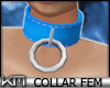 +KM+ PVC Collar Blue