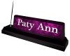 Paty Ann Desk Nameplate