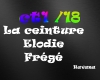 LA ceinture E.Frégé