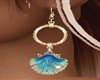 Blue Shell Earrings