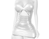 069 Satin white Dress L