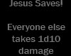 Jesus saves D&D shirt
