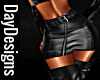 Leather Belted Skirt