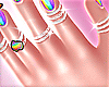 🌈Pride pink nails v2