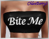 Bite Me Tube Top Black