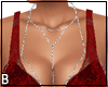 Red Sequin Cowl Top