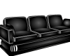blk and white couch