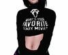 Ghost Face Top Black