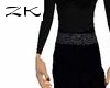 ZK-Black Velvet Pants
