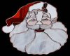 stained glass santa