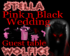 P n B Wedding GuestTable