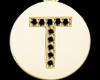 Gold T Pendant Necklace