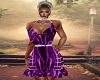 Cowl Dress Purple