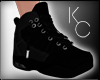 K. Black Sneakers