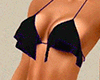 Blk Purple Ruffle Bikini