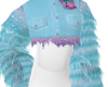 SOAR| BLUE FUR DENIM
