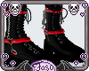 chained boots red e