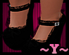 ~Y~Black Burlesque Heels