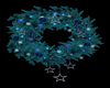 Christmas blue wreath