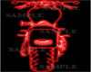 Motorcycle-Red Outline