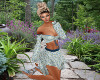 Garden Blue Floral Dress
