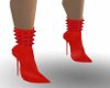 half spike boots red