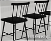 H Windsor Barstool Black