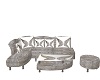 silver couch set