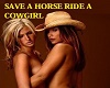 Save  Horse Ride Cowgirl