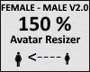Avatar scaler 150% M/F