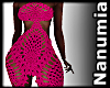 crochet pink  dress