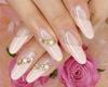 GEL PINK GOLD NAILS