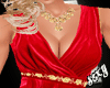(X)Velvet red minidress