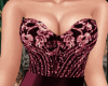 Busty Maroon Gown