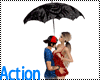 Action Umbrella Kiss Blk