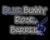 Blue Bunny Rose Barrel