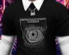 Ⓞ|Black|Shirt|Necklace