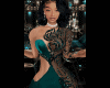 teal prom gown
