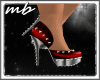 MB!*SPIKE RED SHOES*