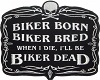 Biker Born Floor Mat
