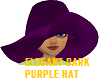 Elegant Dark Purple Hat