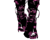 Pink-Chrome Boots