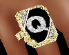 Diamond & Gold Ring "Q"
