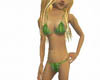Green Plaid Bikini Top