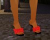 CA RED Spiked Heels Sand