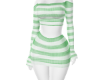 AS Green Stripes Dress