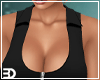 Black Zipper Crop Top