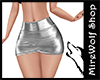 MW- Silver Mini Skirt